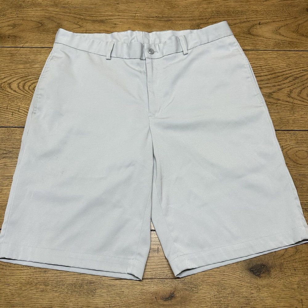 Slazenger Men's Core Performance Golf Shorts Size 34 Light Gray Classic Casual‎